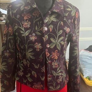 Jessica Howard Multicolor Floral Blazer
